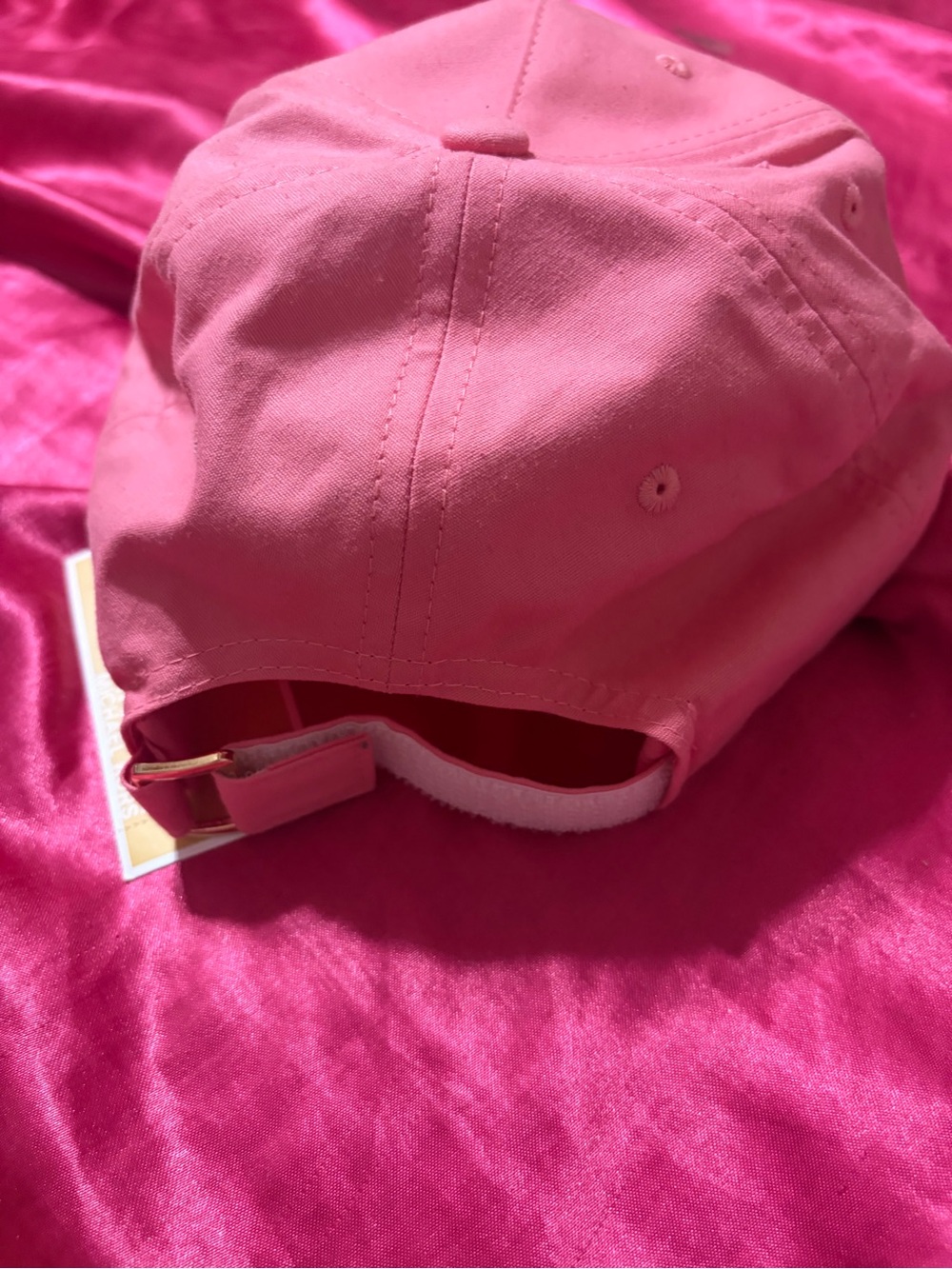Michael Kors Pink MK Logo Baseball Cap - Picture 5 of 8